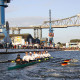 Der Deutschlandachter beim E.ON Hanse Cup 2013 mit Lauritz Schoof dabei