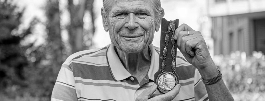 Kraft Schepke holte 1960 die erste Goldmedaille für den Deutschland-Achter in Rom. Foto: Ulf Dahl/Kieler Nachrichten